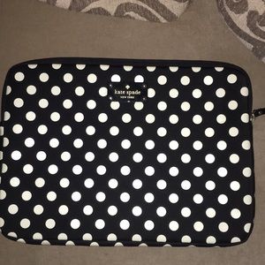 Polka dotted Kate spade laptop sleeve